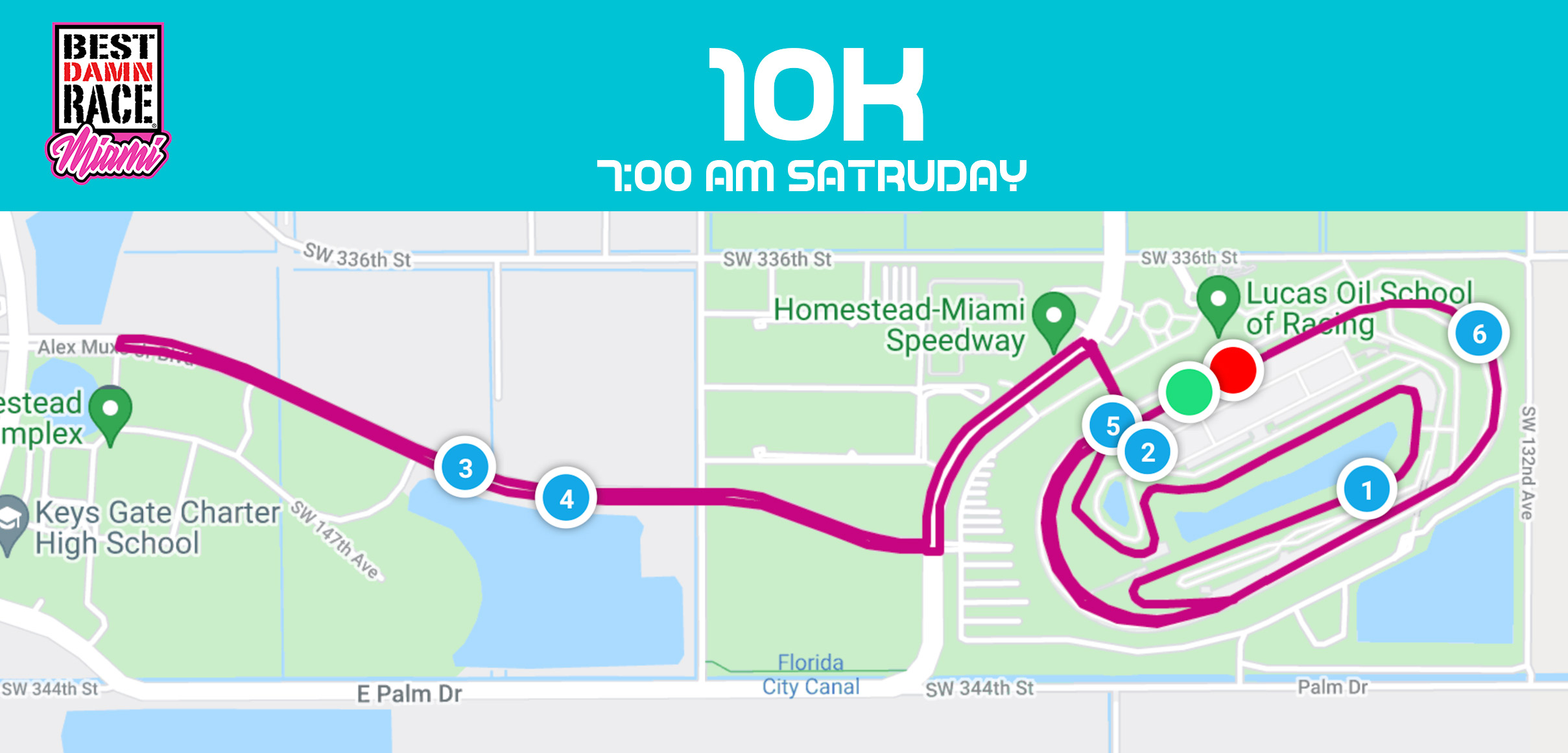 Miami, FL - Best Damn Race - 10K